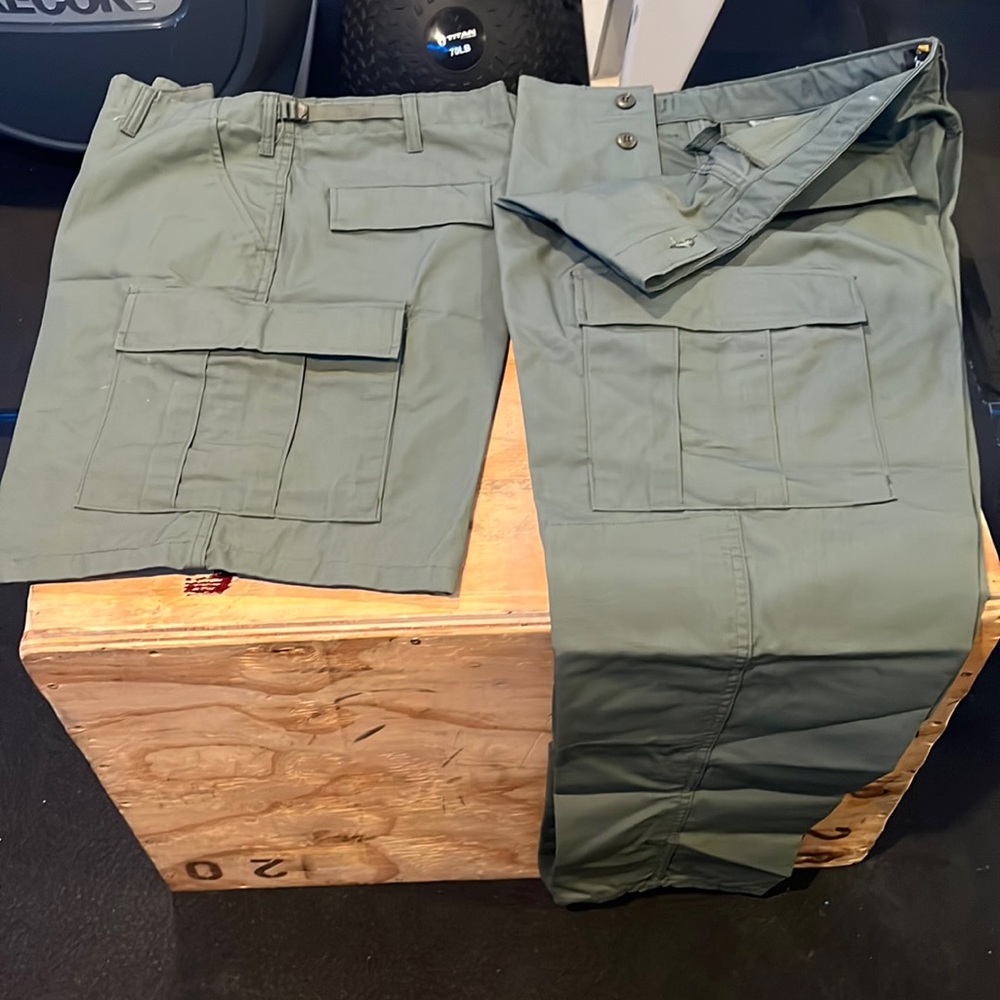 Tactical Mens Outdoor Rugged Relaxed Work Pants Size 40 X 30 Green